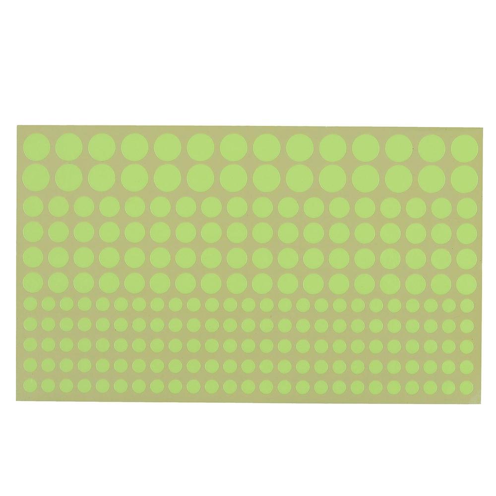 STICKER MURALE PHOSPHORESCENT ROND ET ETOILE