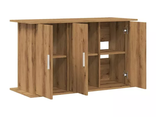 Support d'aquarium chêne artisanal 101x41x58 cm bois ingénierie