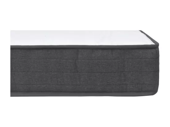 Sommier tapissier Gris foncé Tissu 200x200 cm