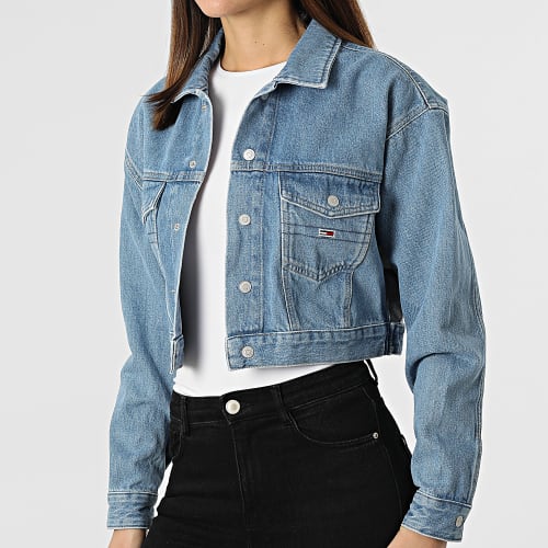 Veste Jean Femme Crop Trucker 2926 Bleu Wash