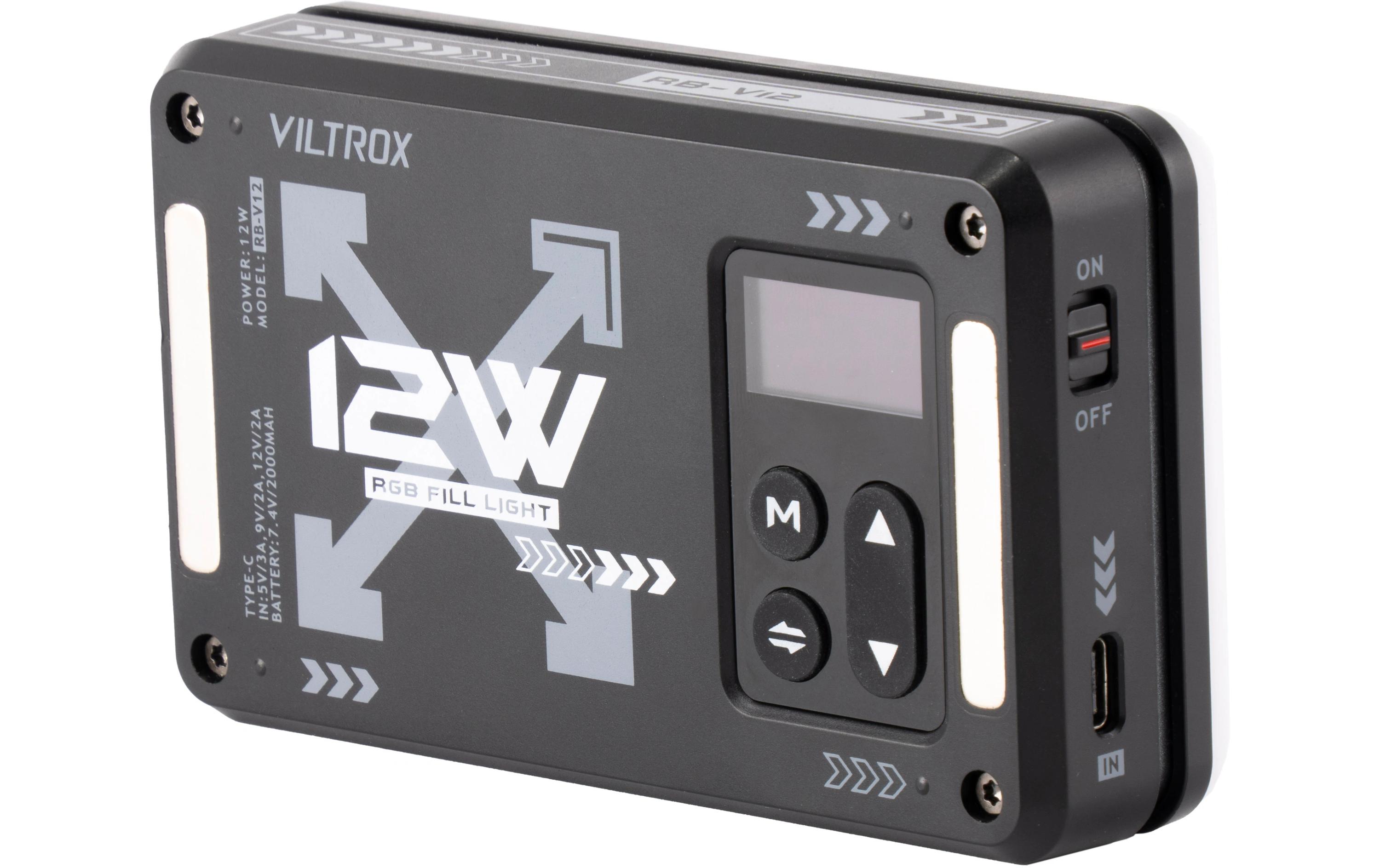 Videoleuchte RB-V12 RGB LED Light PanelMagnetische tragbare RGB-LED-Leuchte