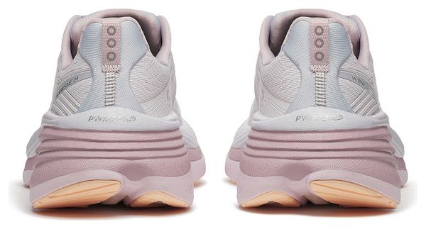 Chaussures Running Saucony Hurricane 24 Blanc/Rose Femme