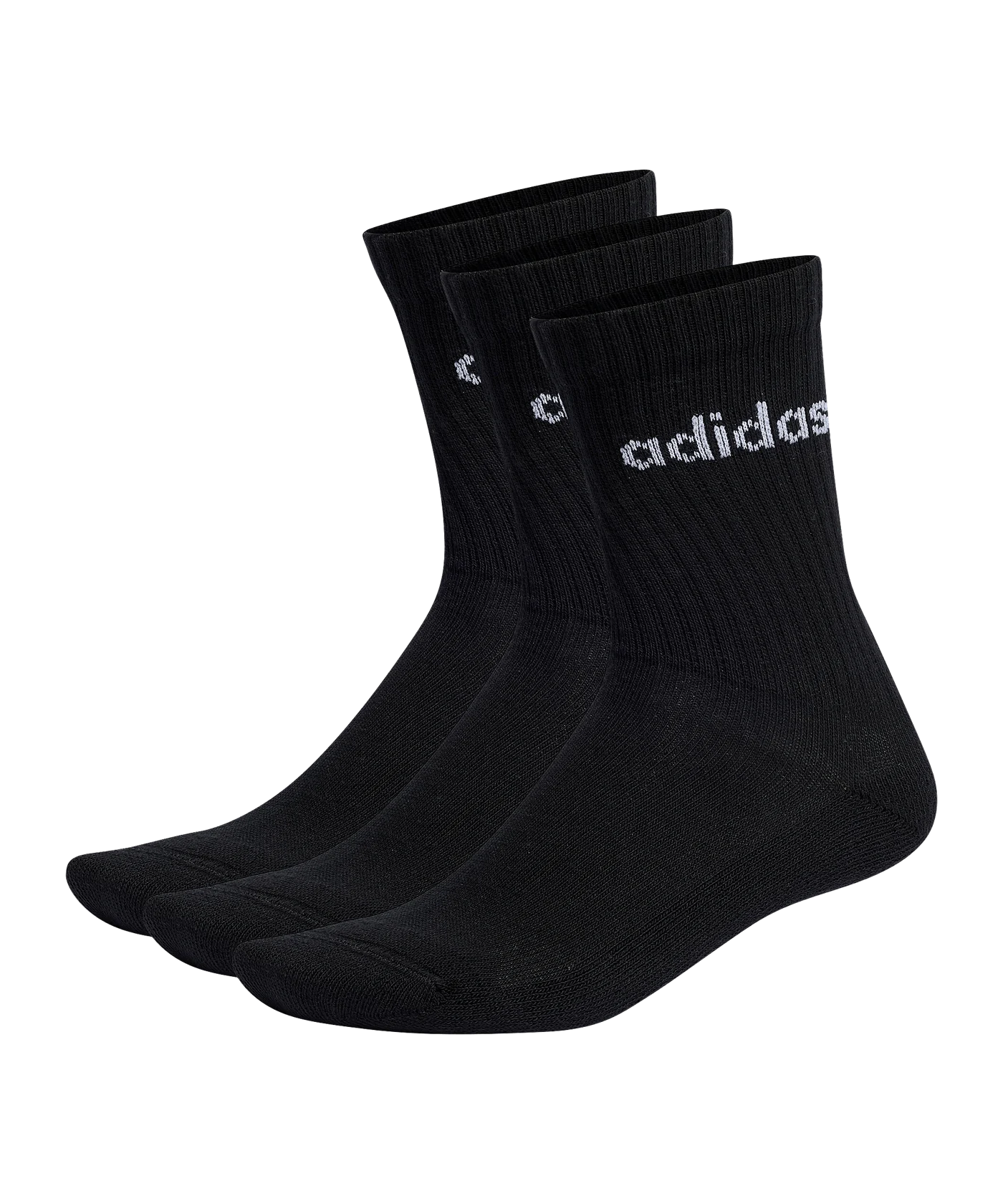 adidas Cushioned Crew Socken 3er Pack Schwarz