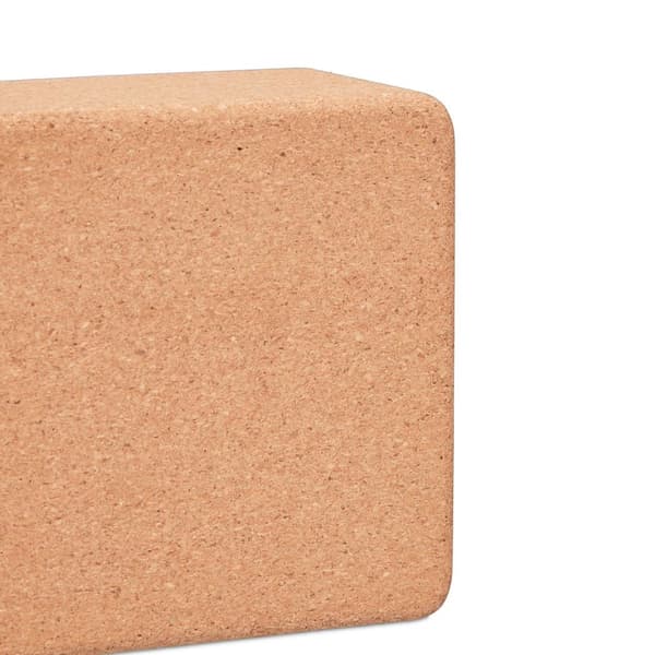 Yogablokk i kork, sett med 2 stk