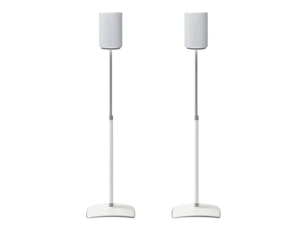 Sanus WSSE1A2 - Stativ - for højttalere - højdejusterbar - stål, presset aluminium - hvid - gulvstående (pakke med 2)