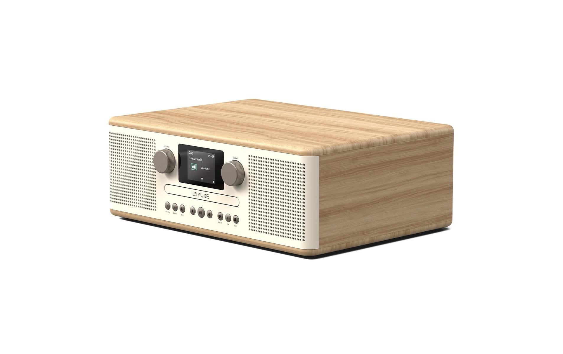 Pure Digitalradio (DAB+) »Classic C-D6 Eiche/Weiss« (Bluetooth Digitalradio (DAB+) | FM-Tuner )