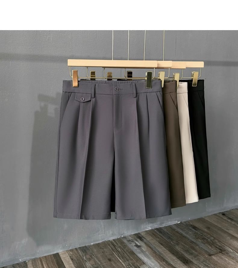 Nightbell - Mid Rise Effen Shorts