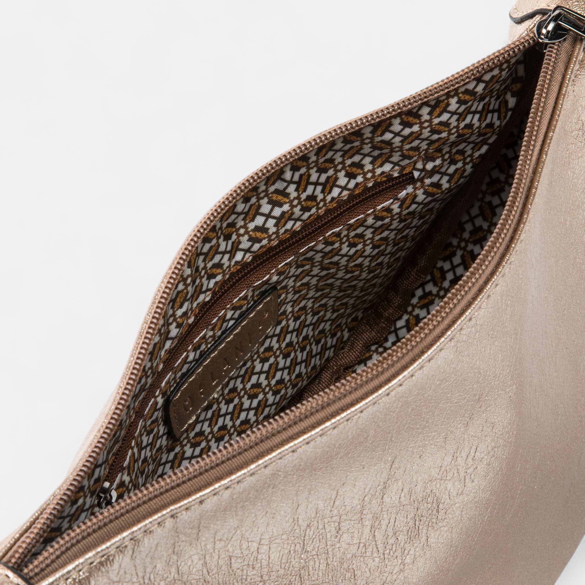 Sac bandoulière or