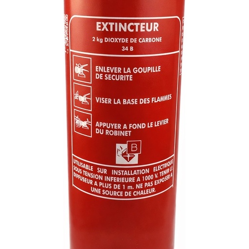 Kit sécurité incendie – 2 Extincteurs (CO2 + eau) + signalétique