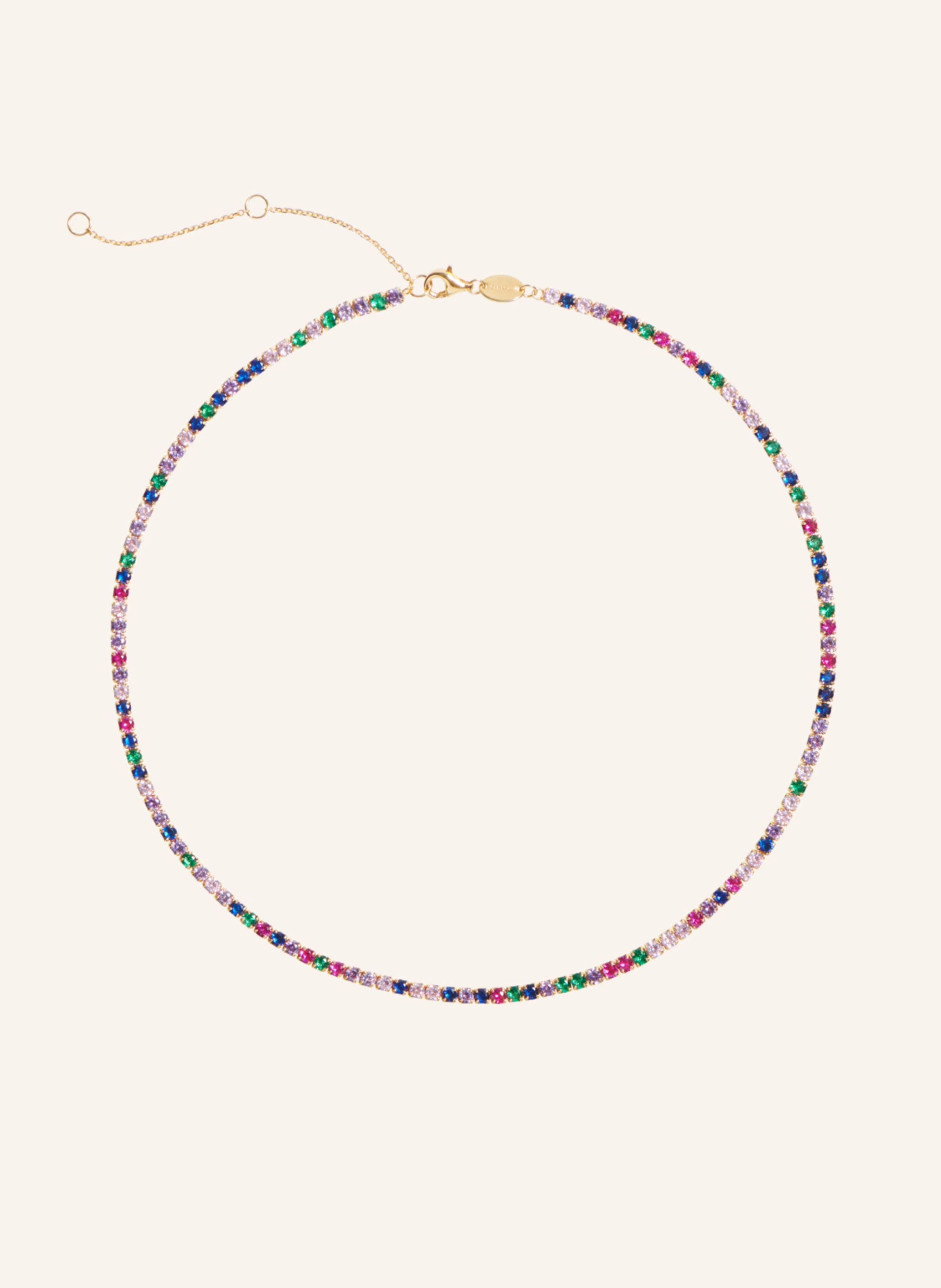 OHH LUILU Kette TENNIS CHOKER RAINBOW by GLAMBOU