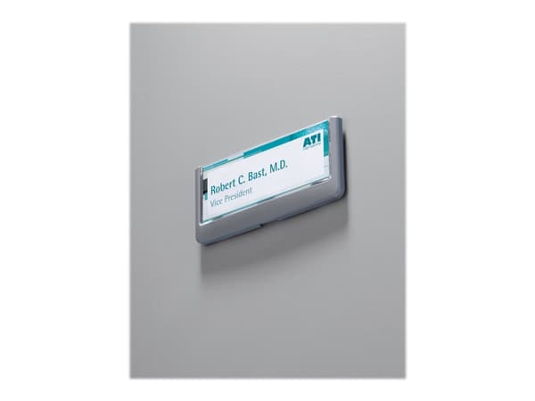 DURABLE CLICK SIGN - Skiltholder - dørmontert - grafittramme