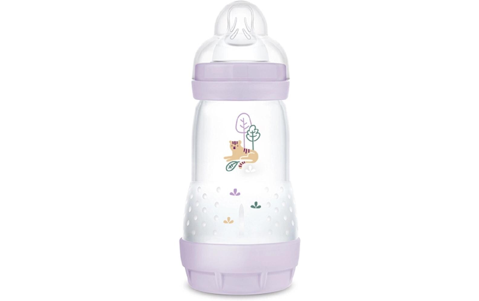 Kunststoffflasche Easy Start Lila 260 mlAnti-Kolik-Flasche für Neugeborene