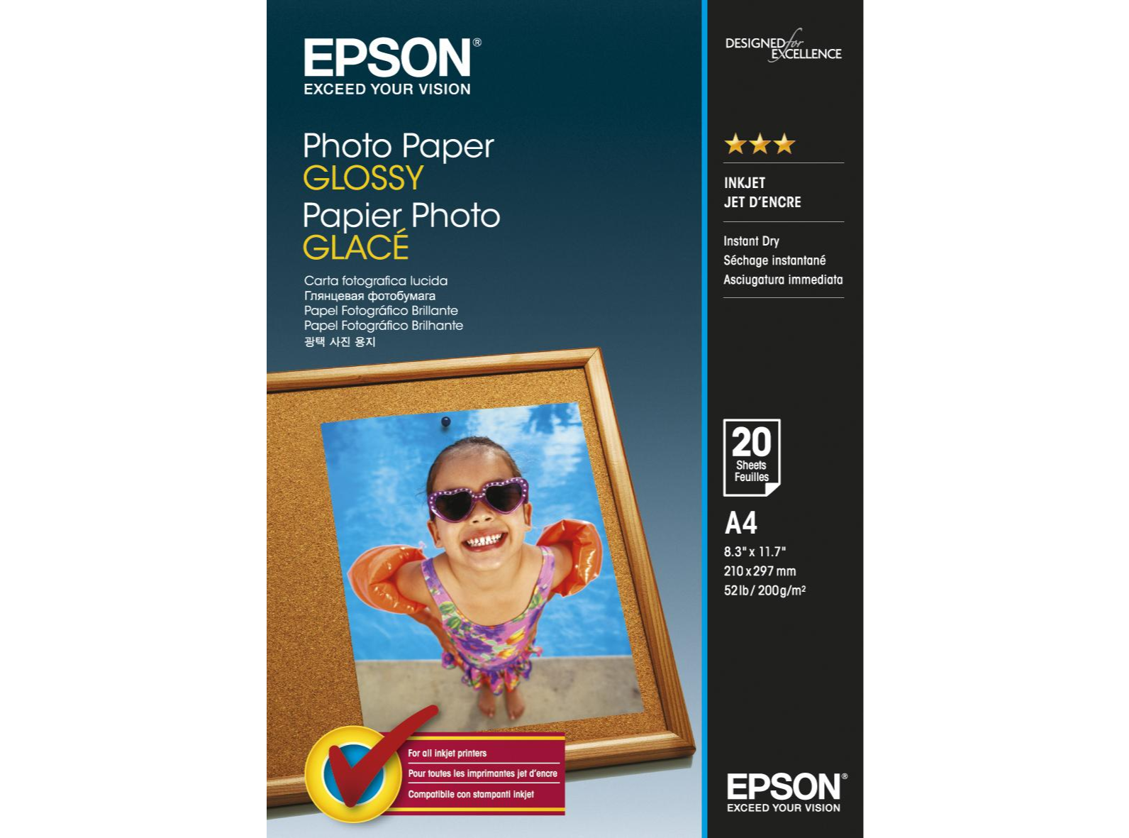 PAPEL FOTO EPSON A4 2X13X19 C13S042538