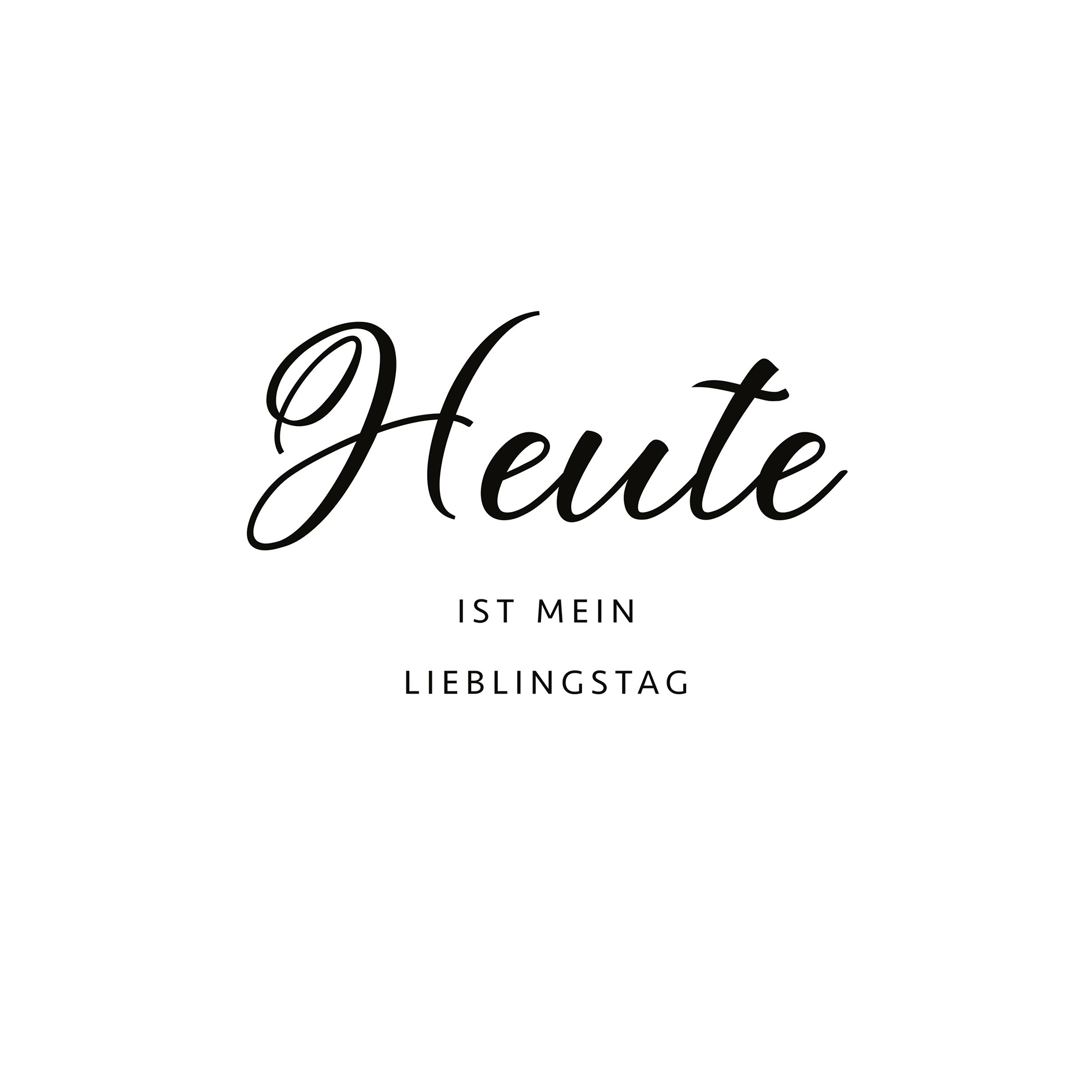 Gerahmtes Bild HEUTE - 30x40 cm