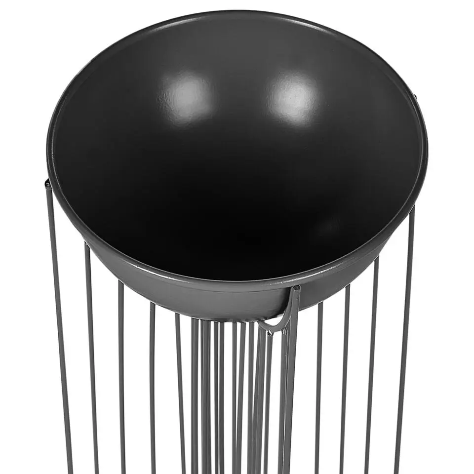 FICARIA - Bloempot set van 2 - Zwart - Metaal