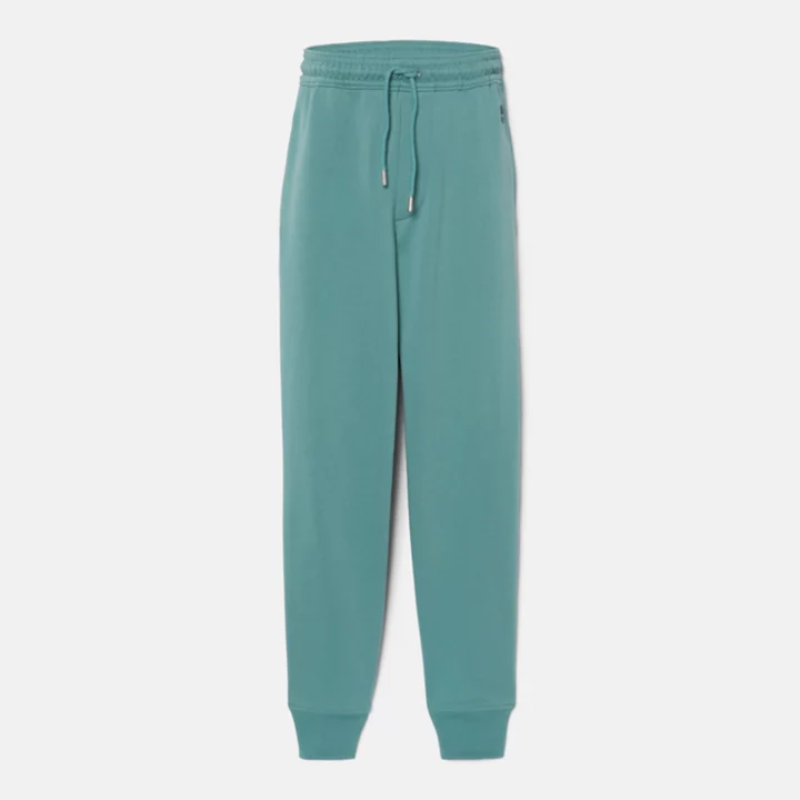 Pantalon de survêtement à envers bouclé pour homme en bleu sarcelle