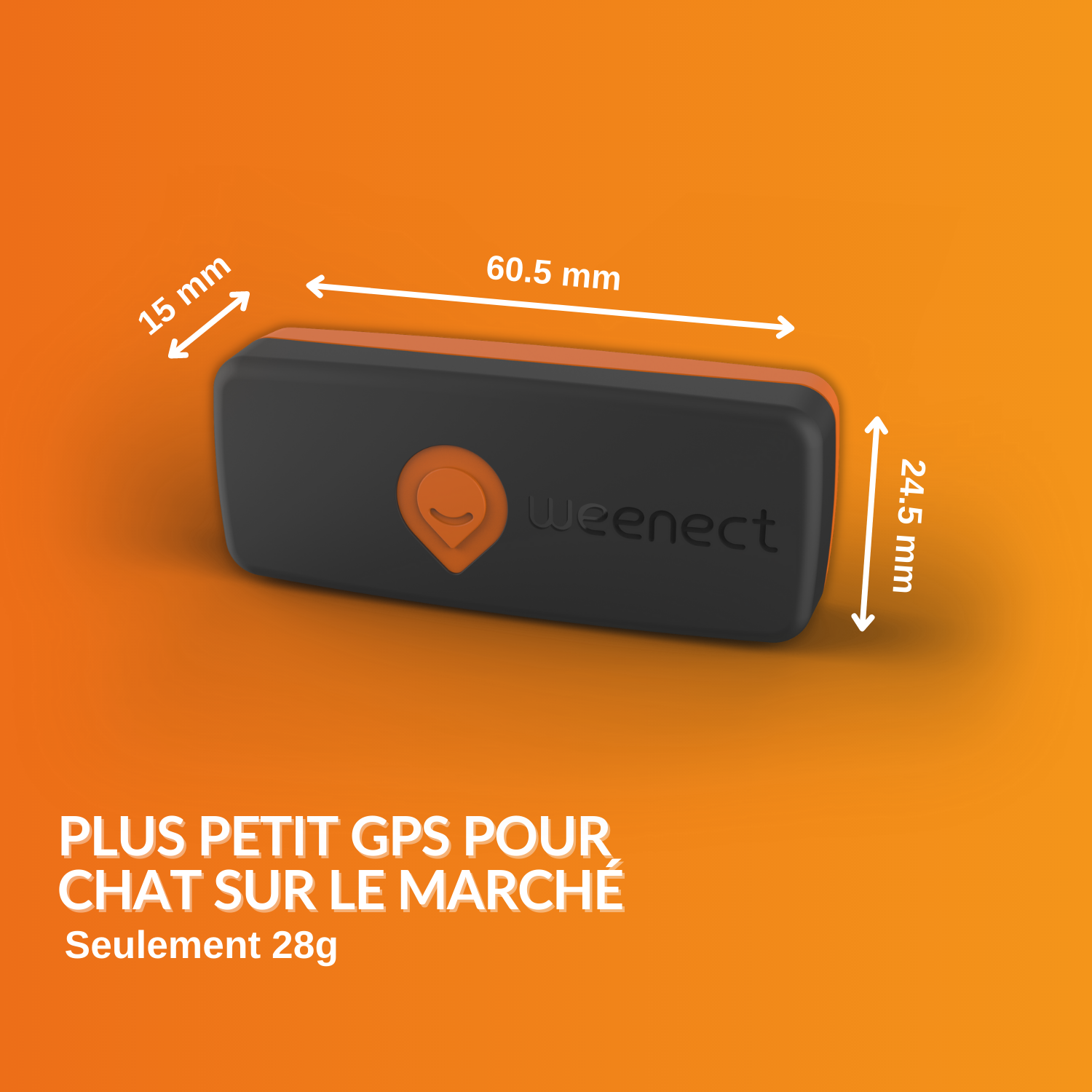 XS - collier gps pour chat (black edition 2023)