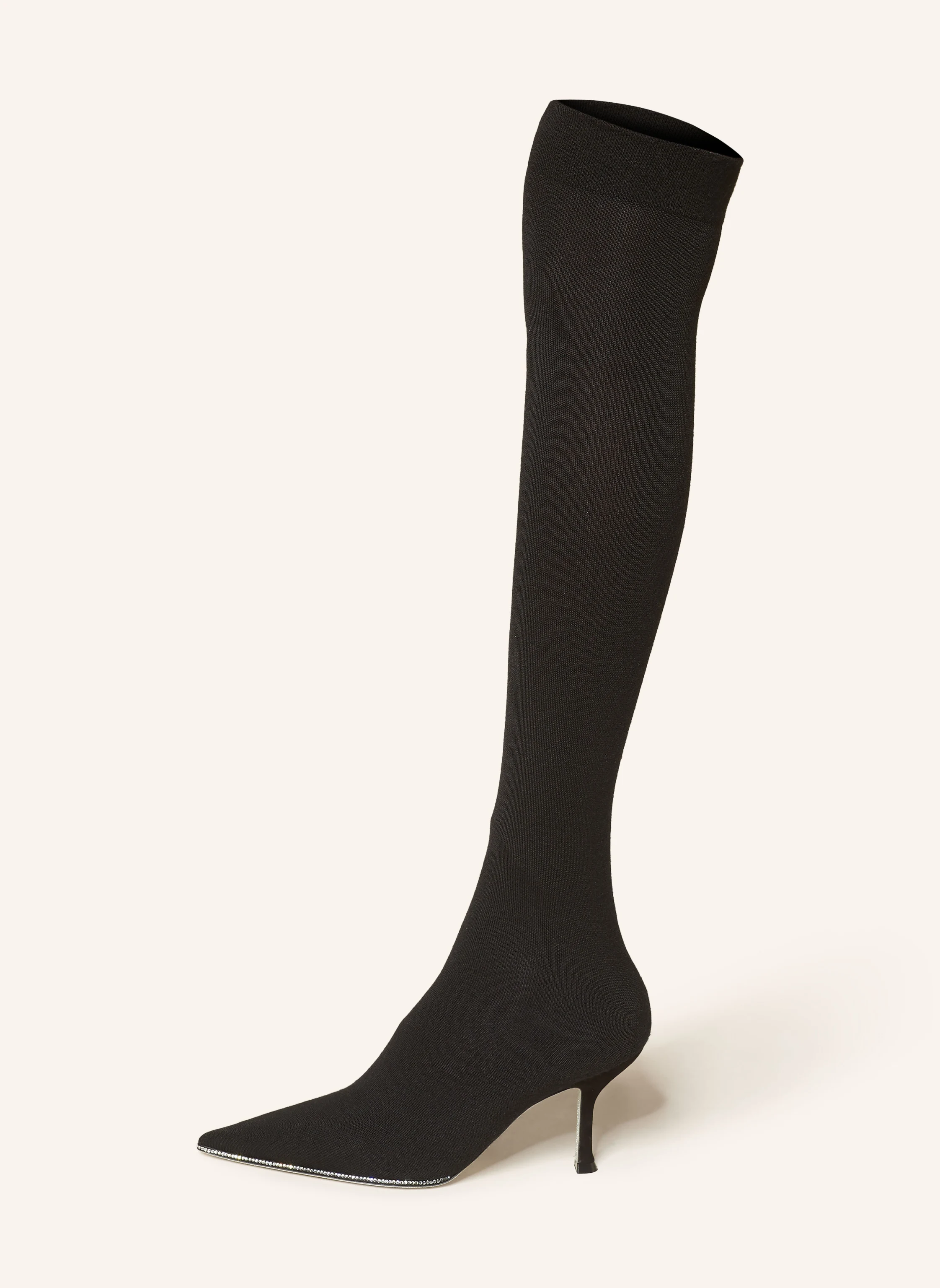 RENE CAOVILLA Overknee-Stiefel mit Schmucksteinen