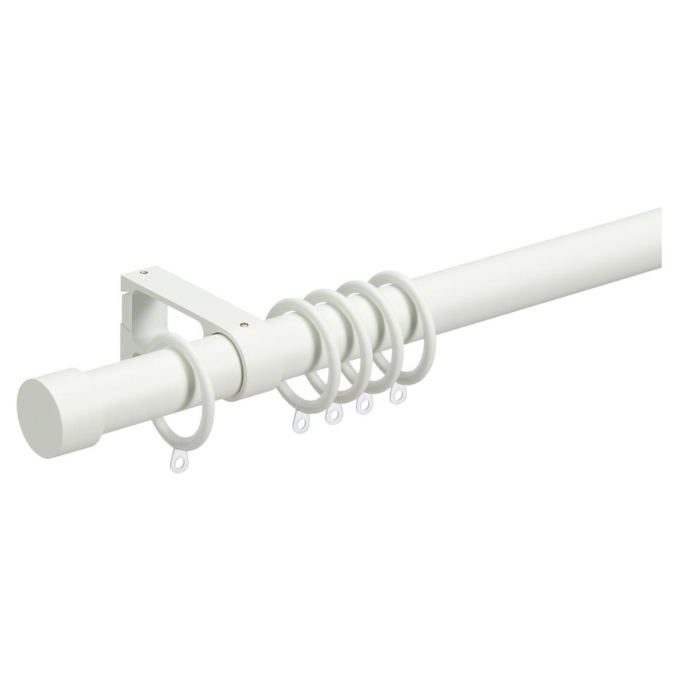 Eindknop Basic Gordijnroede 28mm Wit