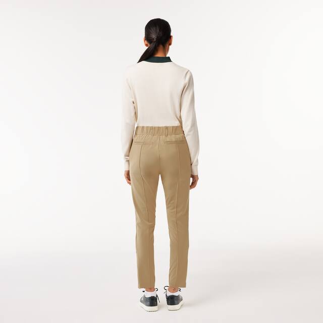 Pantalon femme Golf Lacoste SPORT en taffetas extensible ultra-dry Pantalons & Shorts - Beige - Lacoste - Femme