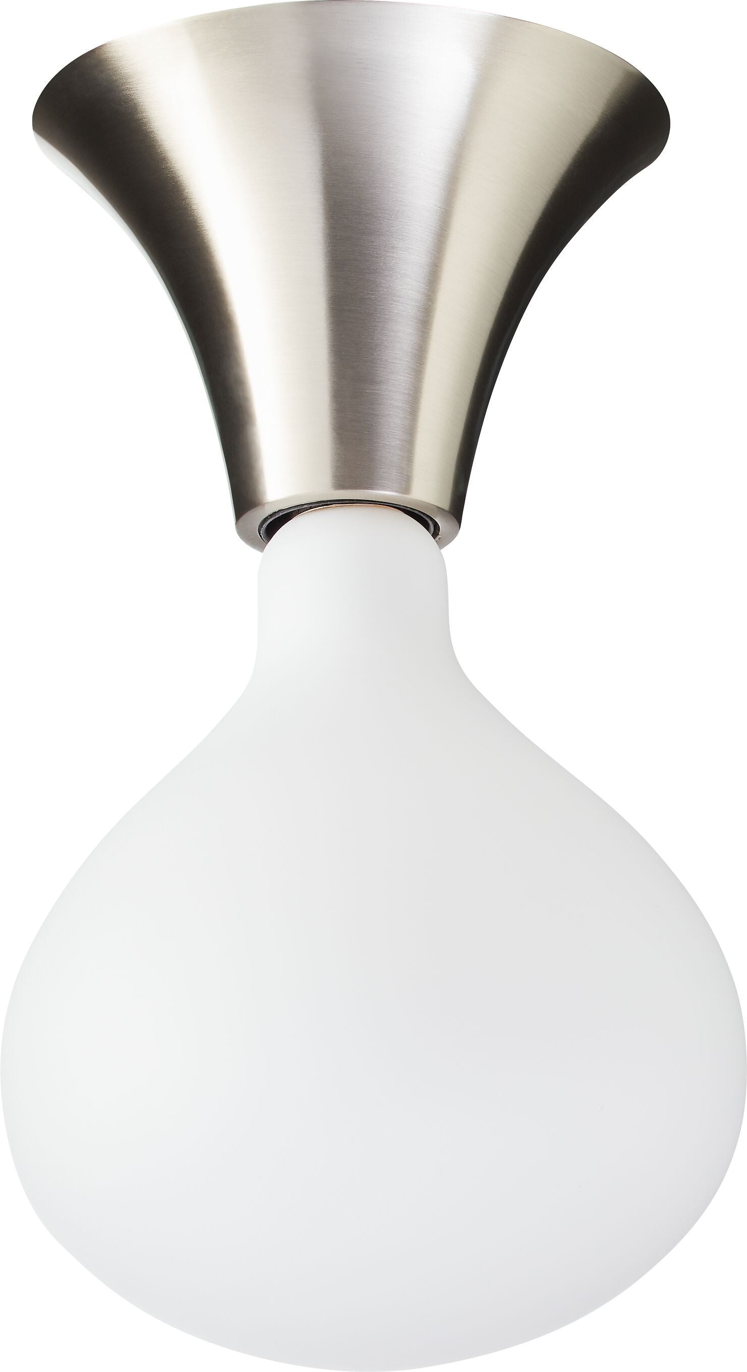 THEO Wand- / Deckenleuchte - Nickel / H: 10.0 cm x D: 14.0 cm