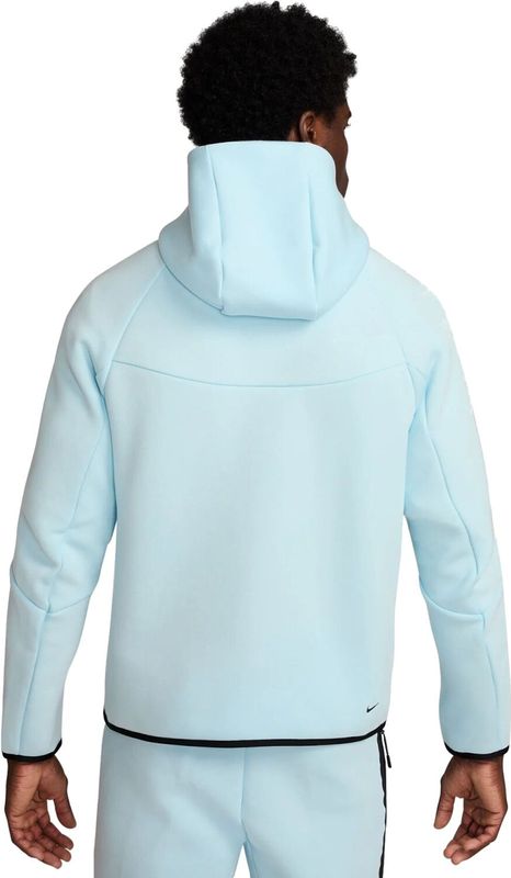 Nike - Tech Fleece - Vest - Lichtblauw - Zwart - Katoen/POLYESTER