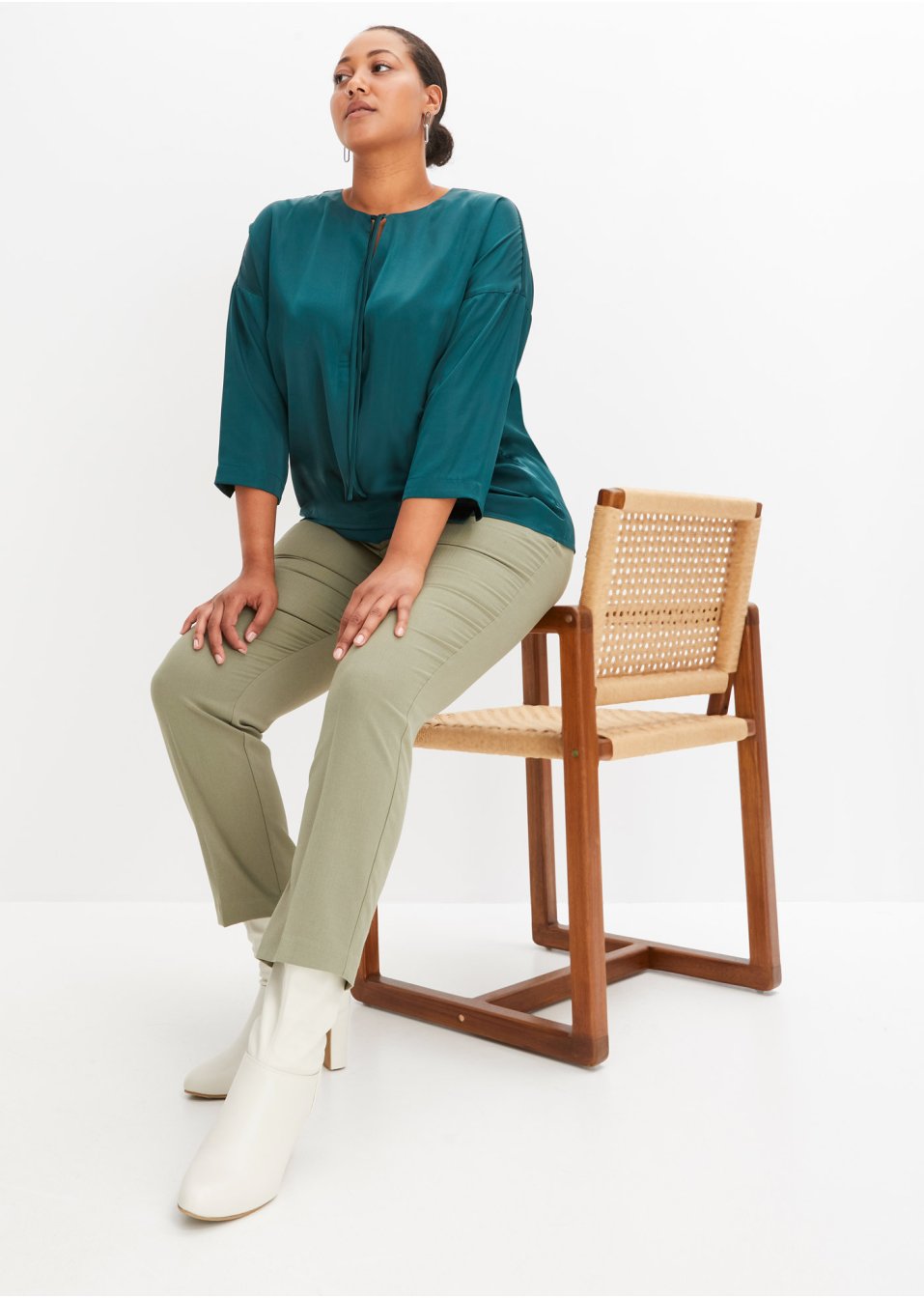 Blouse en satin