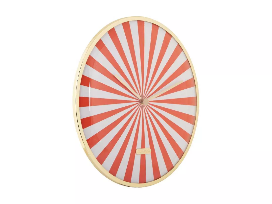 Horloge en métal Candy Swirl Dome