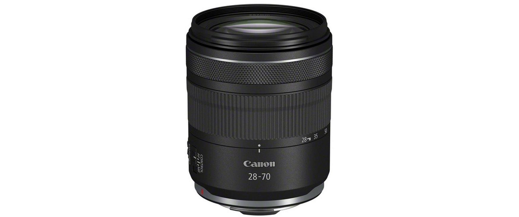 Zoomobjektiv RF 28-70 mm f / 2.8 IS STM Canon RF<br>Zoomobjektiv mit Vollformat-Bildkreis, optischem Bildstabilisator und Witterungsschutzschutz