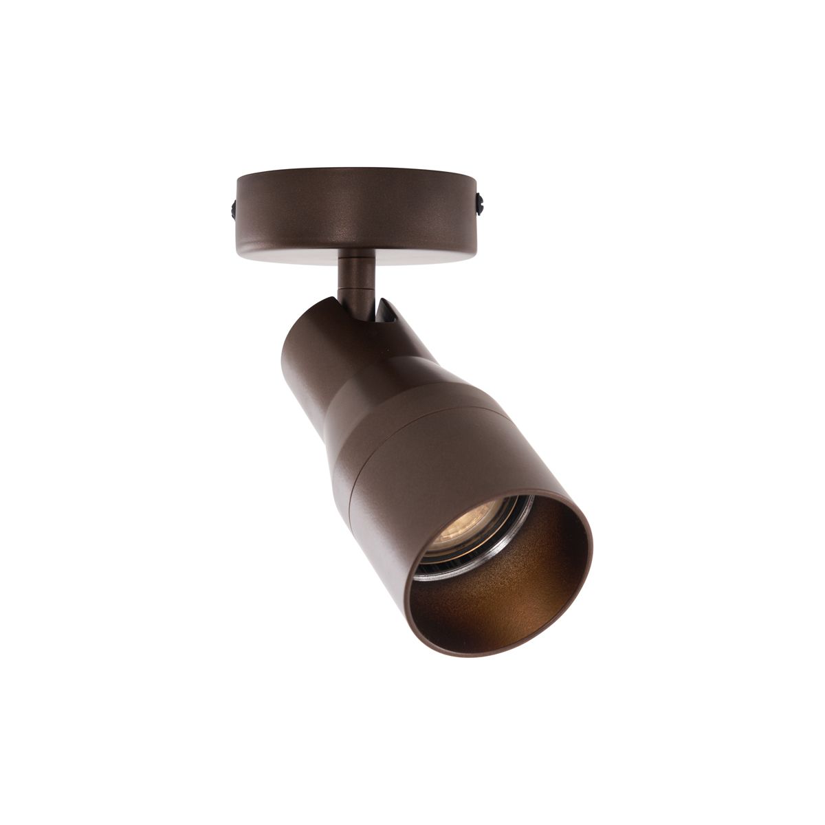 Moderne plafondspot donker brons GU10 50mm rond - Stanley