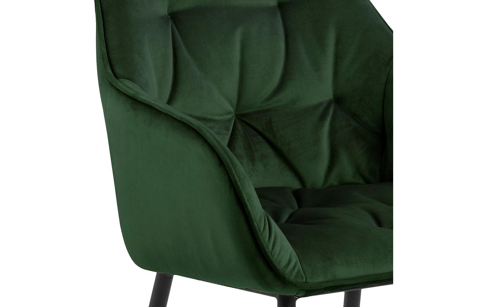 Stuhl Brooke, 2 Stück Forest Green<br>Esszimmerstühle mit Armlehne