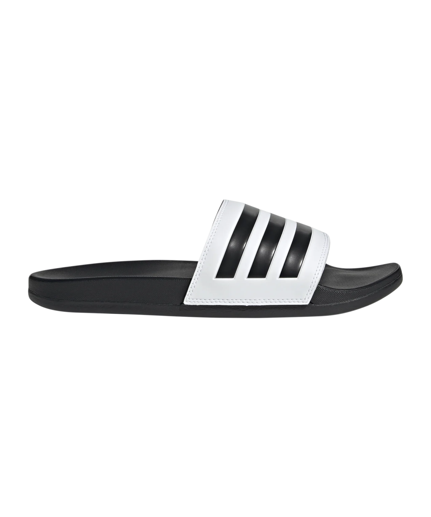 adidas Adilette Comfort Regular Weiss Schwarz