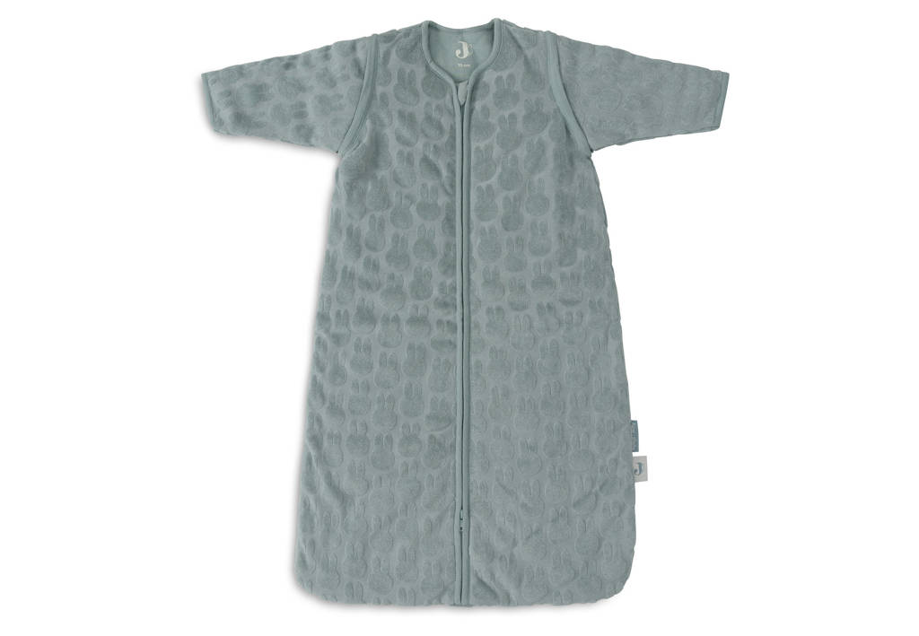 slaapzak met afritsbare mouw Miffy Jacquard - Sea Green