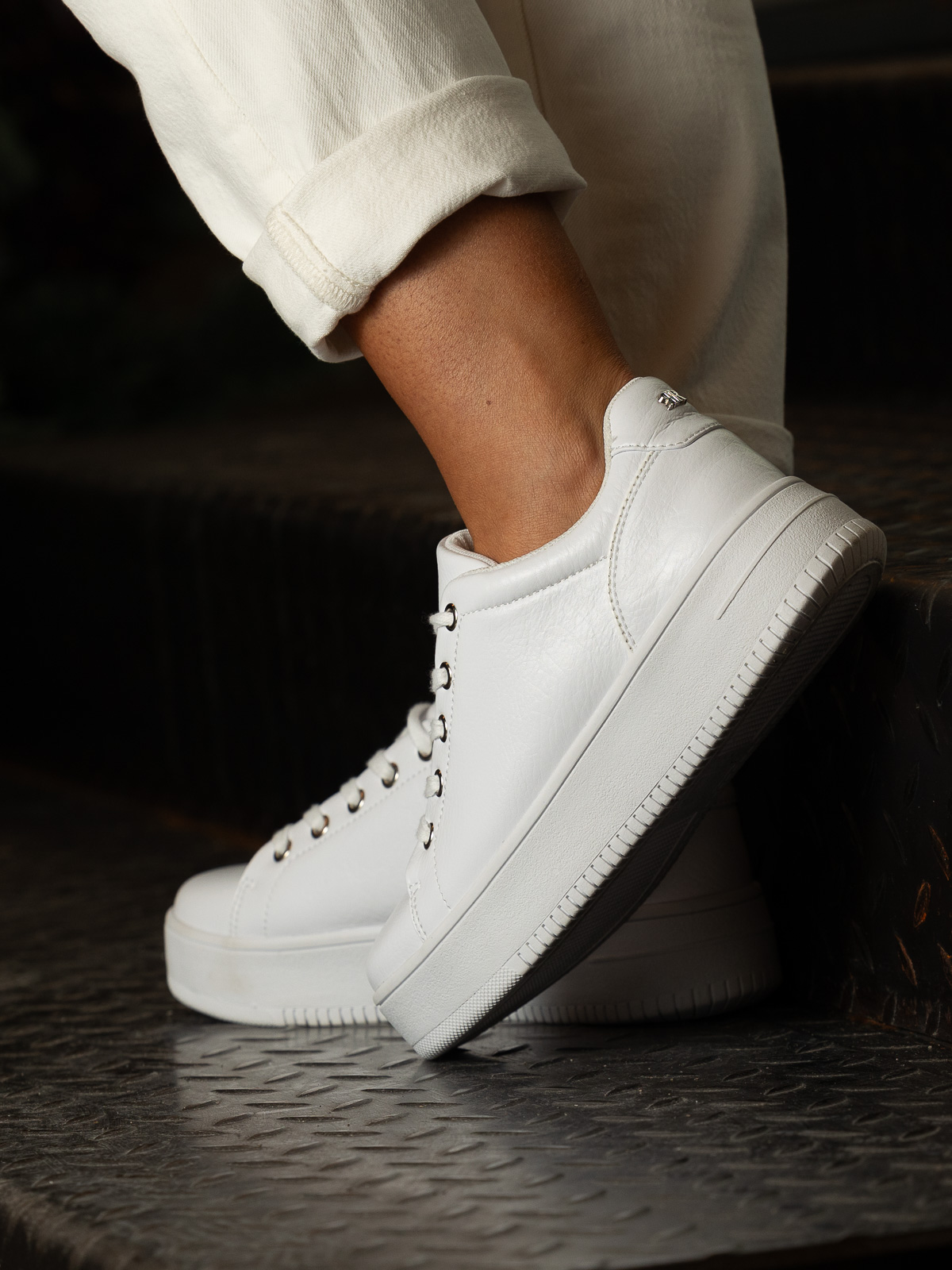 Gorbio W White - Trapes Sko