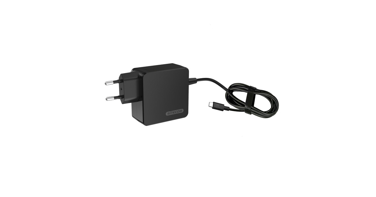 Sitecom100W USB-C Notebook Power Adapter oplader  (Zwart, 1,8 meter)