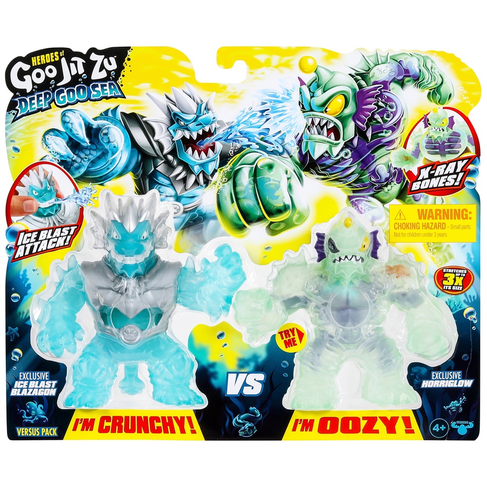 Heroes of Goo Jit Zu Deep Goo Sea Blazagon vs Horriglow 2er-Pack