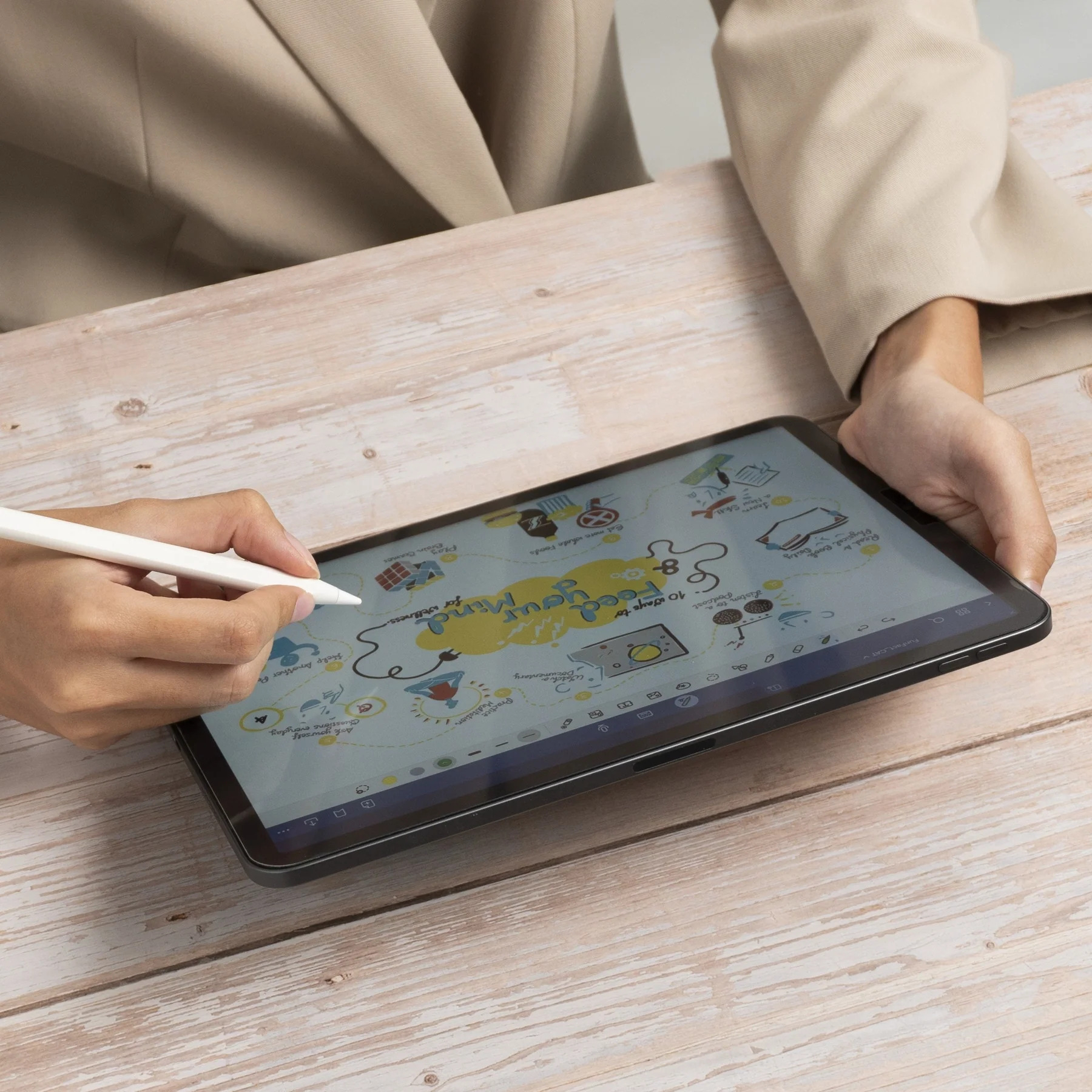 X-Stylus Magnetischer Touch Pen Stylus Pencil mit Neigungssensitivität für iPad (XMG-XSP-03) - Weiss