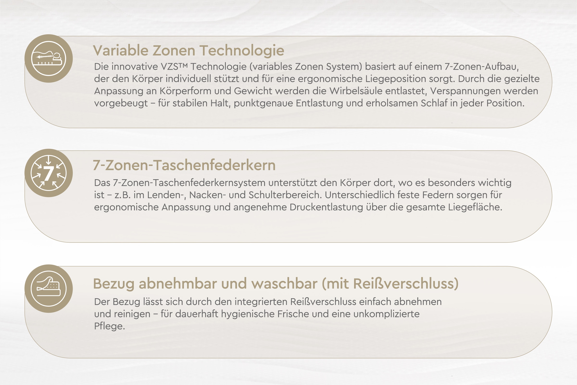 Yatas Bedding Taschenfederkernmatratze »Royal Duo 7 Slim, Matratze 90x200, 140x200 cm & weitere Grössen« 18 cm hoch Raumgewicht: 28 kg/m³ 434 Federn 1-tlg., 1 Stk. tlg. 7-Zonen, H2 / H3, Wendematratze, ergonomisch, atmungsaktiv