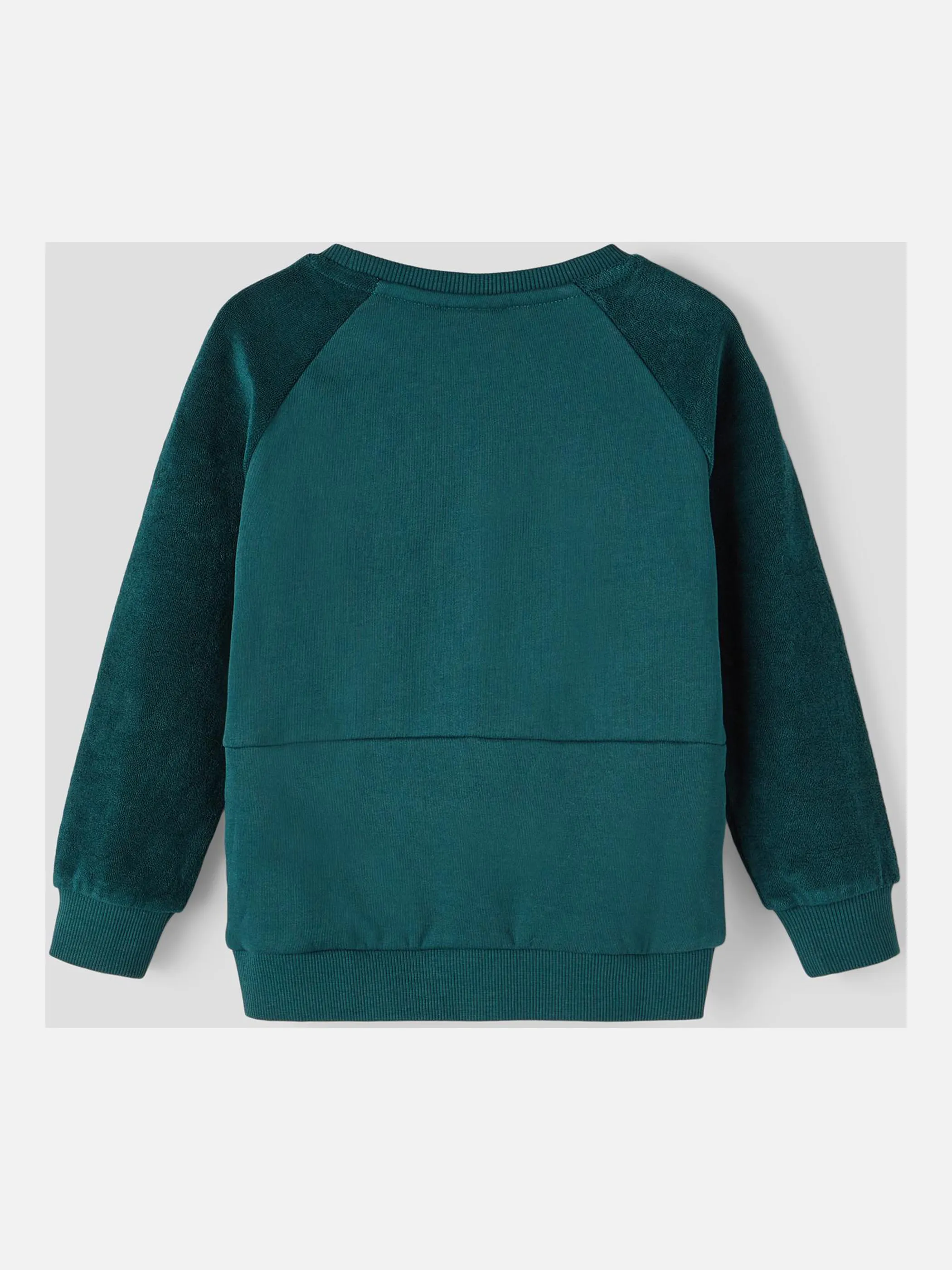 Kinder Sweatshirt mit Frotteeärmeln