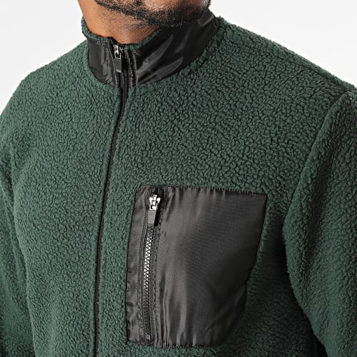 Veste Polaire Zippée Just Vert Foncé
