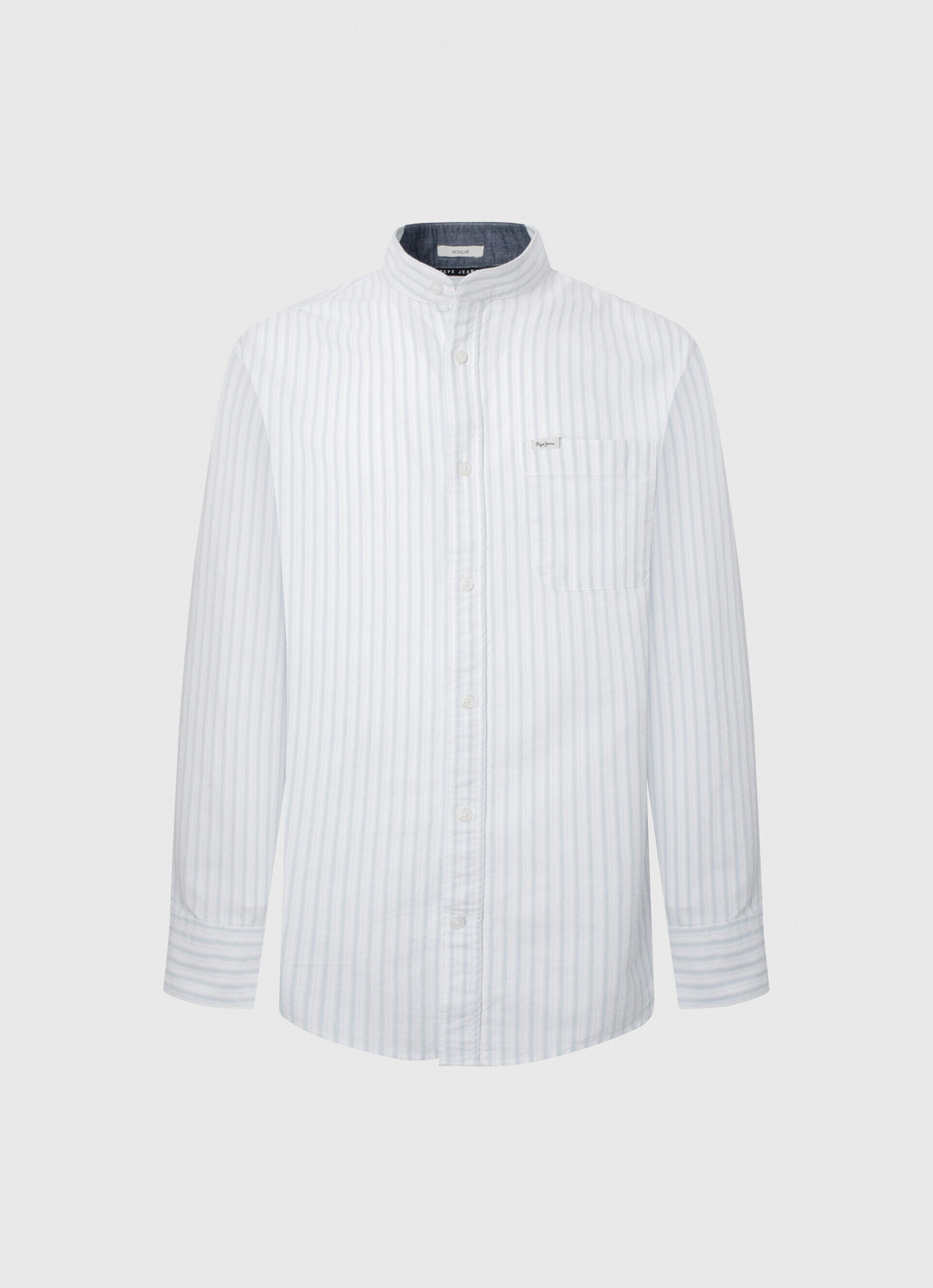 Camisa Oxford Leyton Fit Regular - azul ozzy