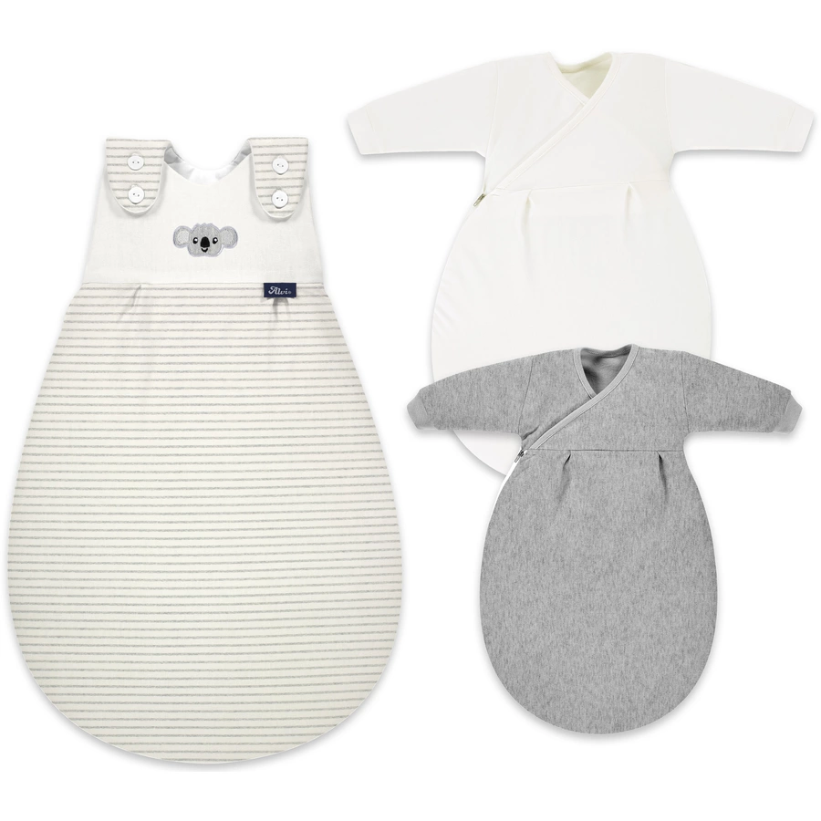 Alvi® Baby-Mäxchen® 3tlg. Ringlets Koala gray