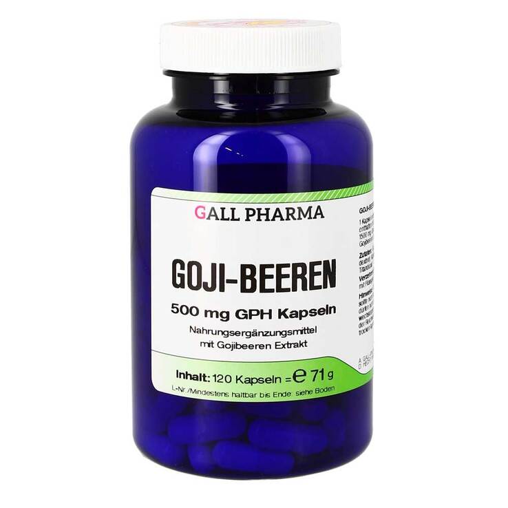 Goji Beeren 500 mg GPH Kapseln, 120 St