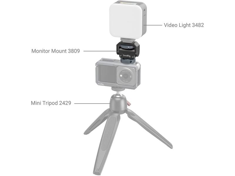 Smallrig Swivel and Tilt Adj. Monitor Mount Schwenkbare und neigbare Monitorhalterung mit kaltem Schuh