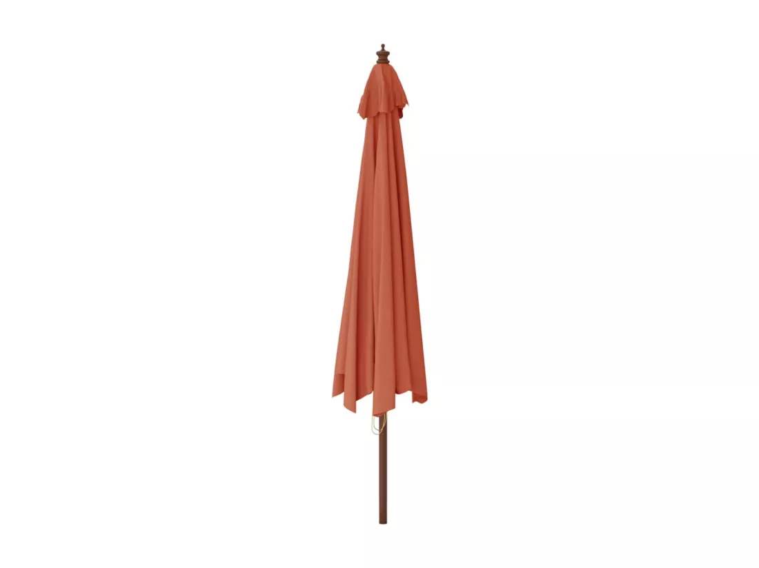 Parasol de jardin avec mât en bois terre cuite 400x273 cm