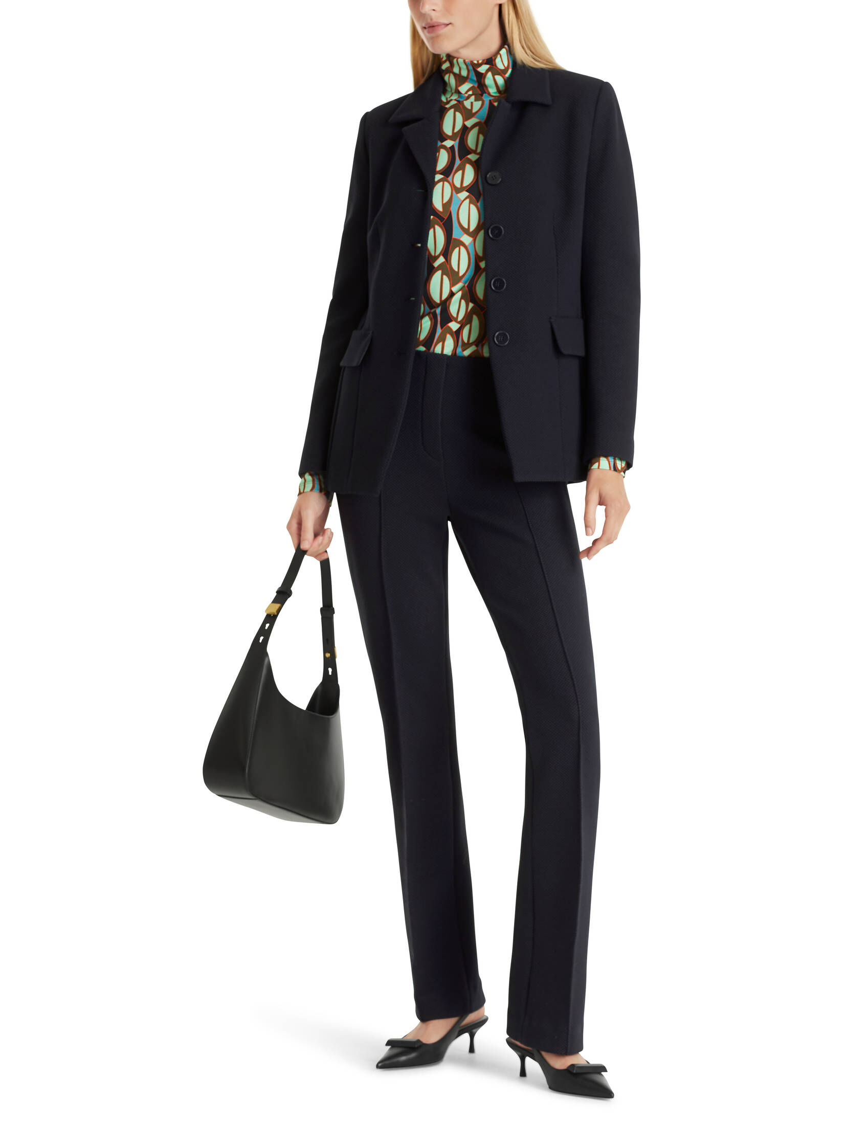 Marc Cain| Damen Blazer mit schmalem Revers