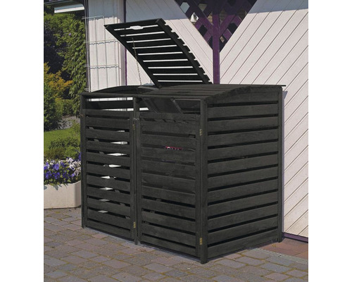 Promadino Vario III opbergbox voor 2 bakken, 148 x 92 x 122 cm, antraciet