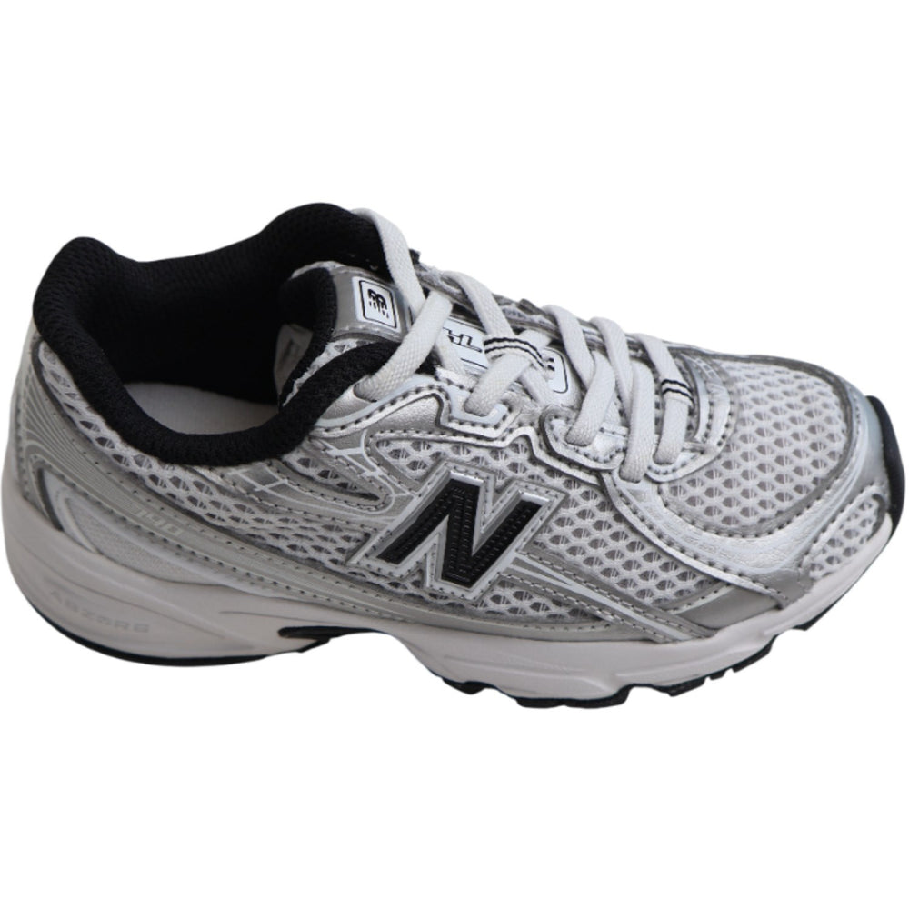 Køb New Balance Silver Metallic 740 Kids Bungee Lace Sneakers