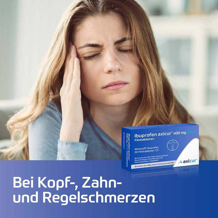 Ibuprofen axicur® 400 mg akut Filmtabletten, 20 St