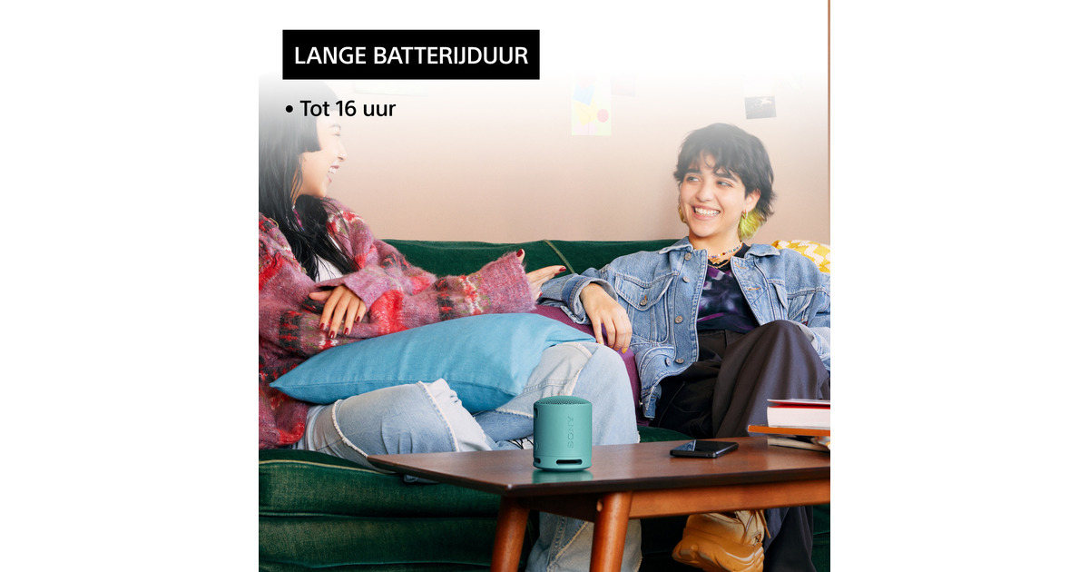 SonySRS-XB100 draagbare draadloze speaker luidspreker  (Blauw, Bluetooth 5.3)
